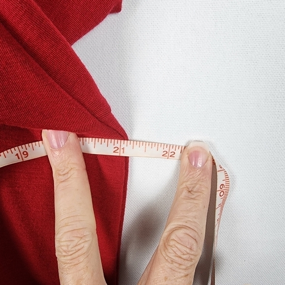 J. Jill ruffle pleated hem long sleeved top size medium - Picture 5 of 6